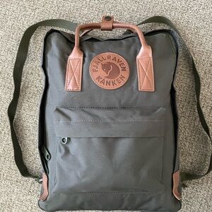 Fjallraven Green and Brown Backpack Classic Design